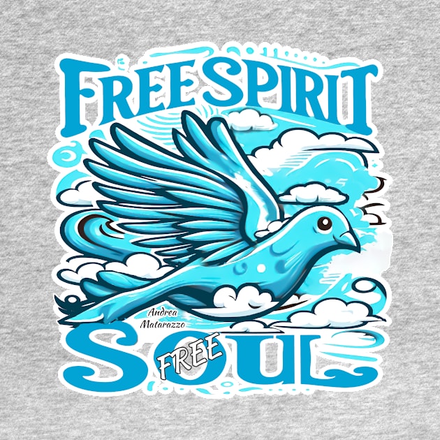 Sky Bird with Free Spirit and Free Soul by Andrea Matarazzo